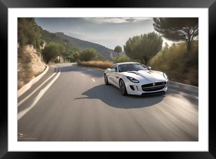 Jaguar F Type Framed Mounted Print by Picture Wizard