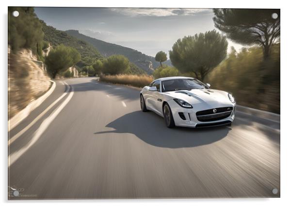 Jaguar F Type Acrylic by Picture Wizard