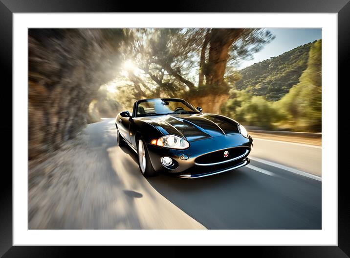 Jaguar XKR Framed Mounted Print by Picture Wizard