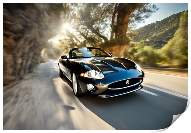 Jaguar XKR Print by Picture Wizard