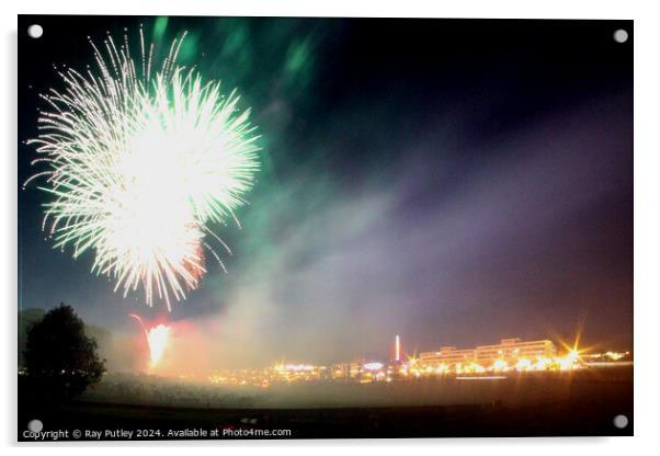 Fireworks. Acrylic by Ray Putley