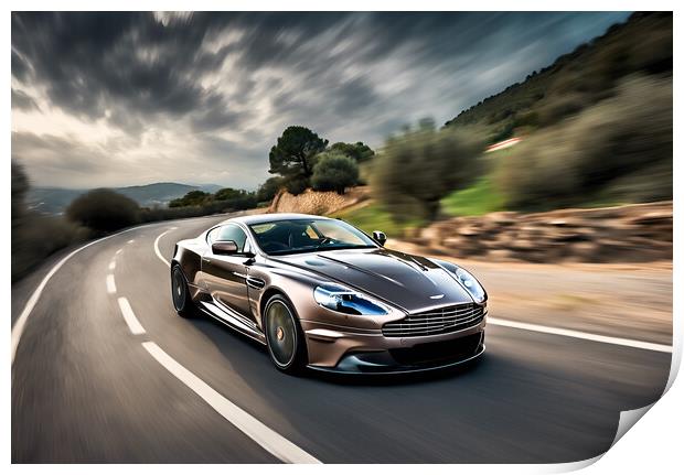 Aston Martin Print by Picture Wizard