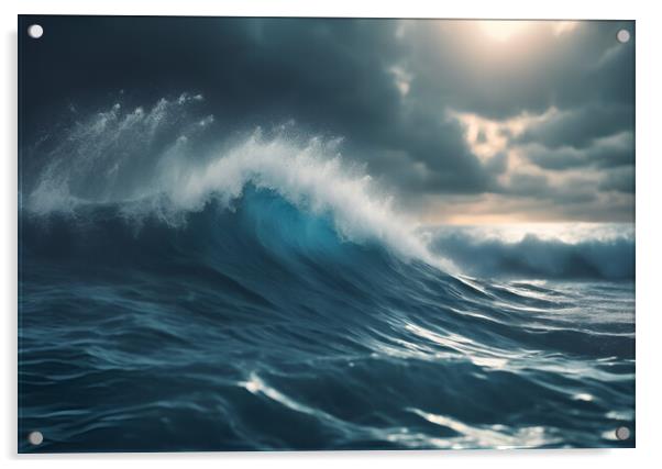 Waves Acrylic by Picture Wizard
