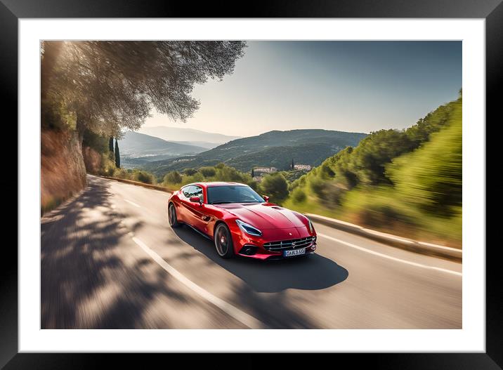 Ferrari F430 Framed Mounted Print by Picture Wizard