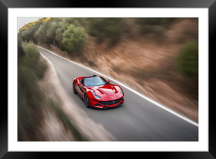 Ferrari Framed Mounted Print by Picture Wizard