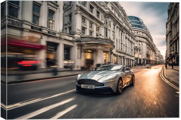 Aston Martin Vanquish Canvas Print by Picture Wizard