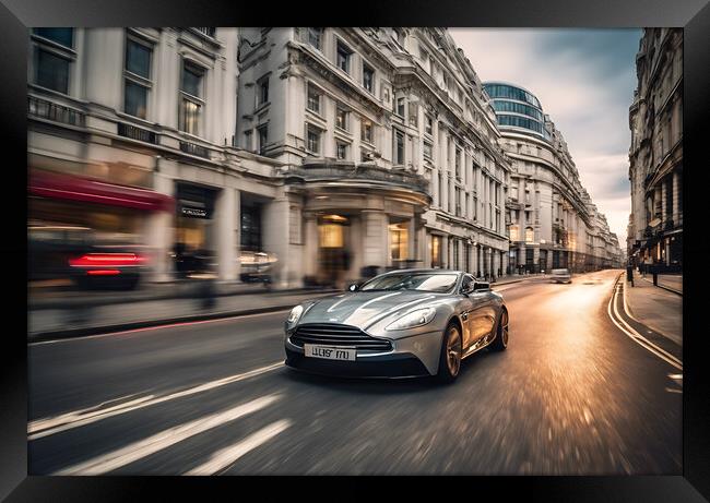 Aston Martin Vanquish Framed Print by Picture Wizard