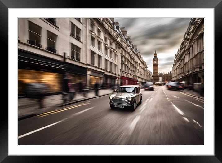 Mini London Framed Mounted Print by Picture Wizard