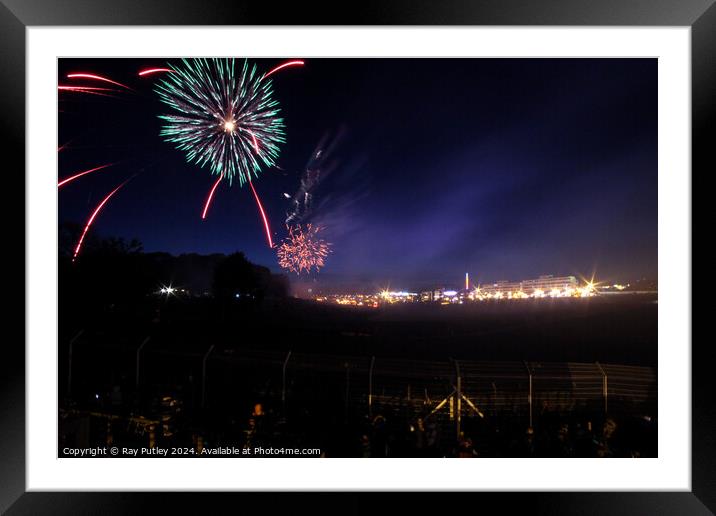 Fireworks. Framed Mounted Print by Ray Putley