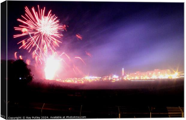 Fireworks. Canvas Print by Ray Putley