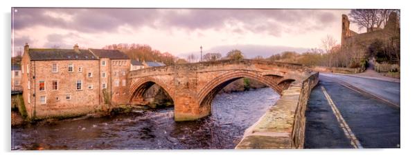 County Bridge at Barnard Castle Acrylic by Tim Hill