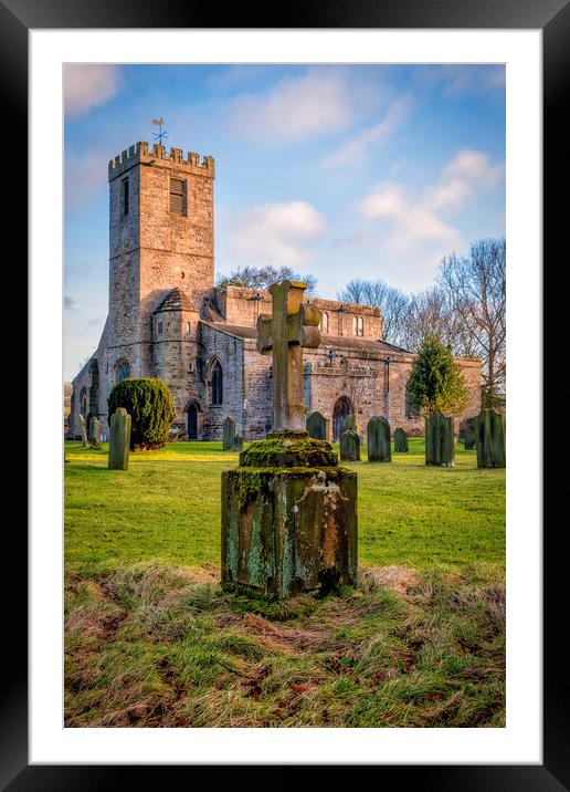 St Agatha's Church, Gilling West Framed Mounted Print by Tim Hill