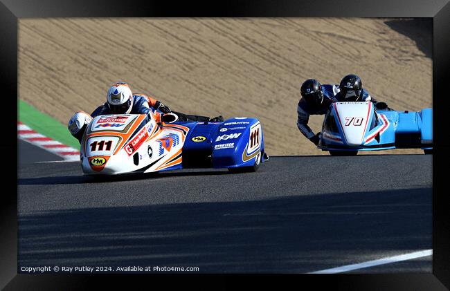 Molson Group British Sidecars. Framed Print by Ray Putley