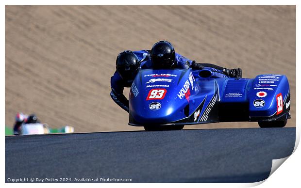 Molson Group British Sidecars. Print by Ray Putley