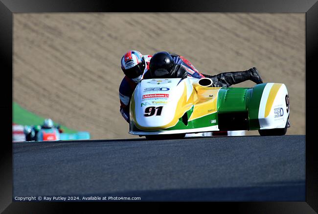 Molson Group British Sidecars. Framed Print by Ray Putley