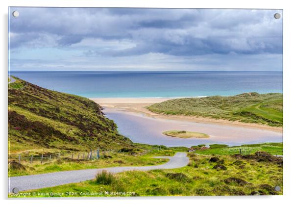 Winding Road to Tolsta Beach Acrylic by Kasia Design