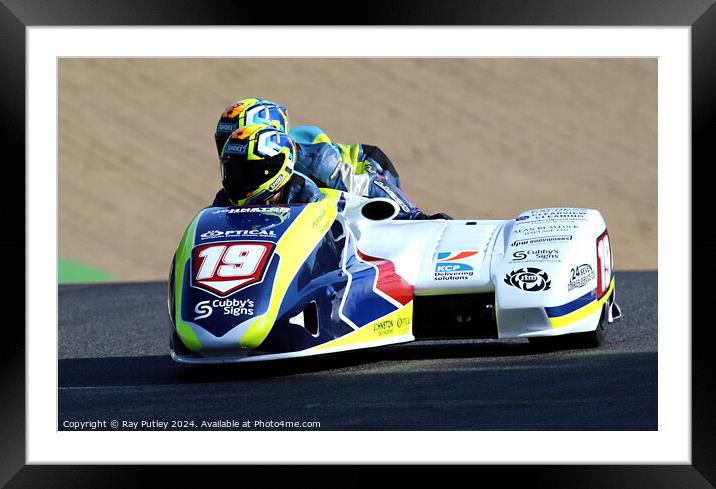 Molson Group British Sidecars. Framed Mounted Print by Ray Putley
