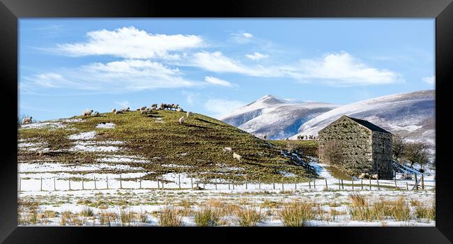 Outdoor mountain St John's in the Vale Lake District Framed Print by Julian Carnell