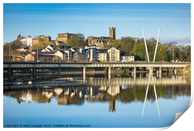 City of Lancaster Skyline Print by Keith Douglas