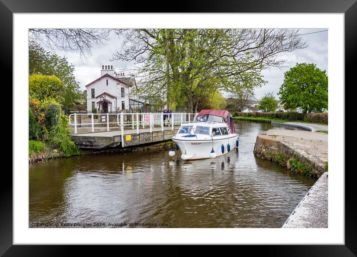 Swing Bridge, Lancaster Canal Framed Mounted Print by Keith Douglas