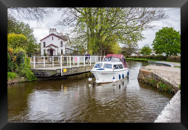 Swing Bridge, Lancaster Canal Framed Print by Keith Douglas