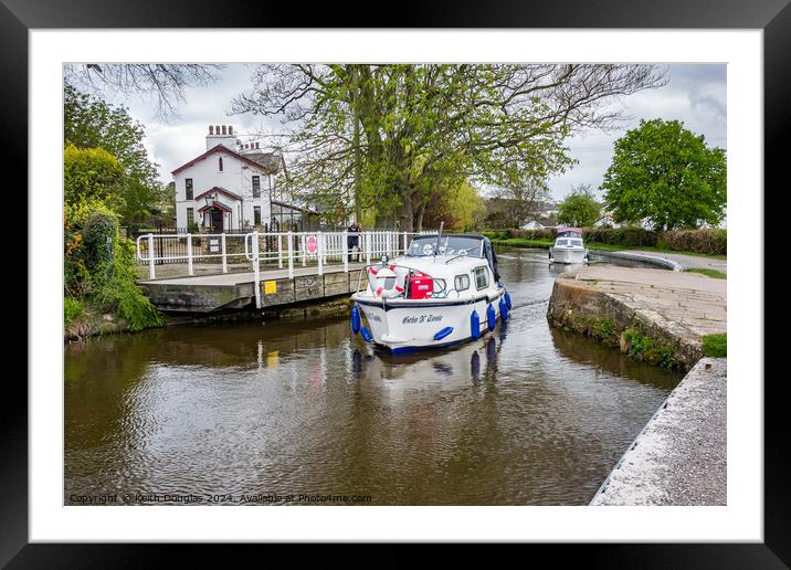 Swing Bridge on the Lancaster Canal Framed Mounted Print by Keith Douglas