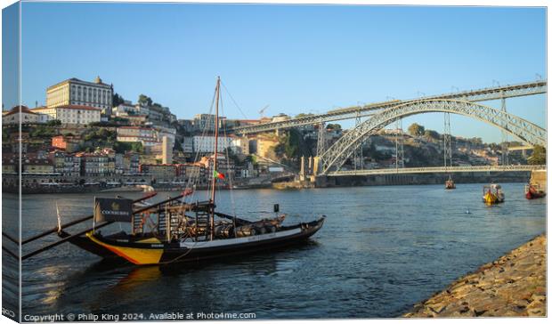 Porto, Portugal  Canvas Print by Philip King