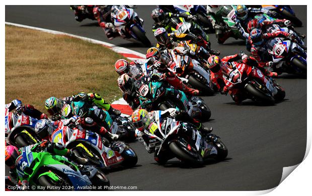 British Superbikes Championship. Print by Ray Putley