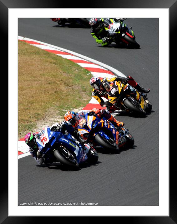 British Superbikes Championship. Framed Mounted Print by Ray Putley