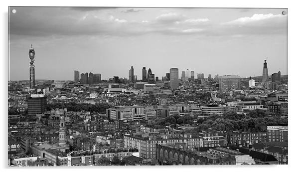 London skyline panorama Acrylic by Linda More