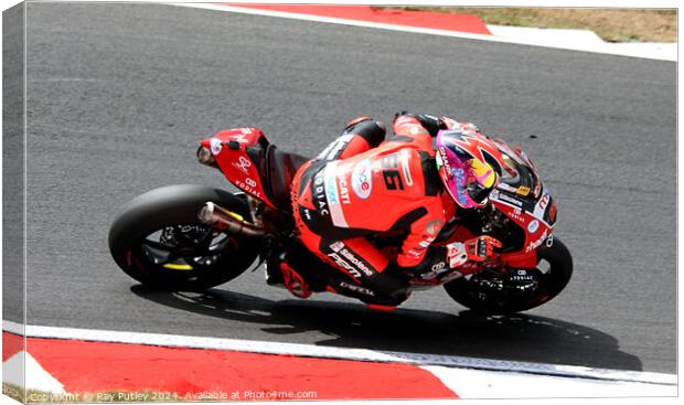 British Superbikes Championship. Canvas Print by Ray Putley