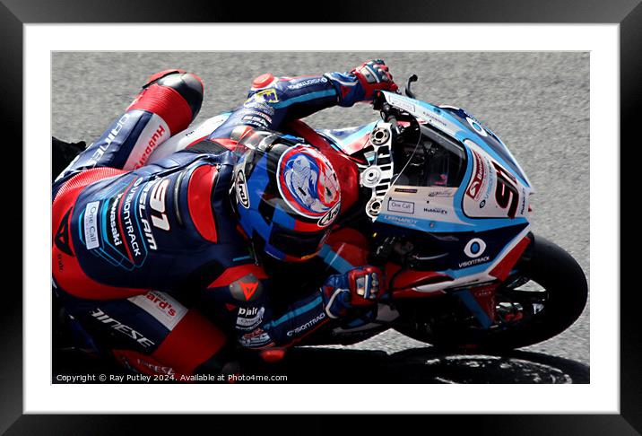 British Superbikes Championship. Framed Mounted Print by Ray Putley