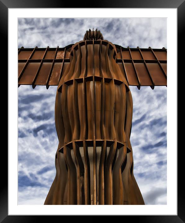looking up to the angel Framed Mounted Print by Northeast Images