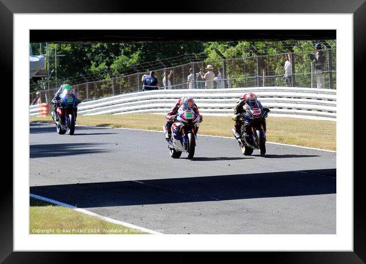 British Superbikes Championship. Framed Mounted Print by Ray Putley