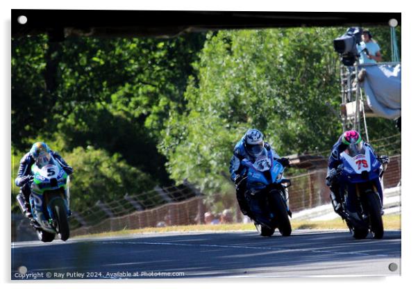 British Superbikes Championship. Acrylic by Ray Putley