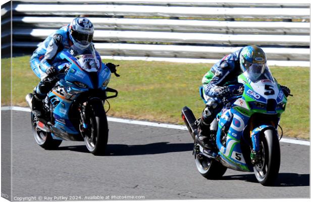 British Superbikes Championship. Canvas Print by Ray Putley