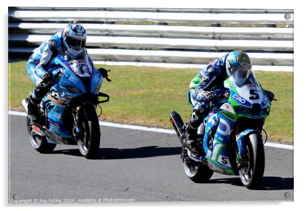 British Superbikes Championship. Acrylic by Ray Putley