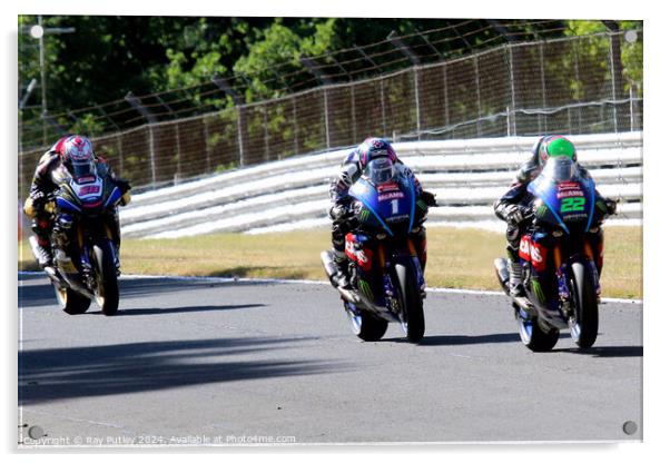 British Superbikes Championship. Acrylic by Ray Putley