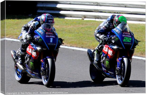 British Superbikes Championship. Canvas Print by Ray Putley