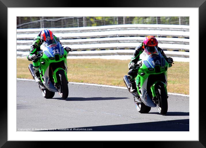 British Superbikes Championship. Framed Mounted Print by Ray Putley