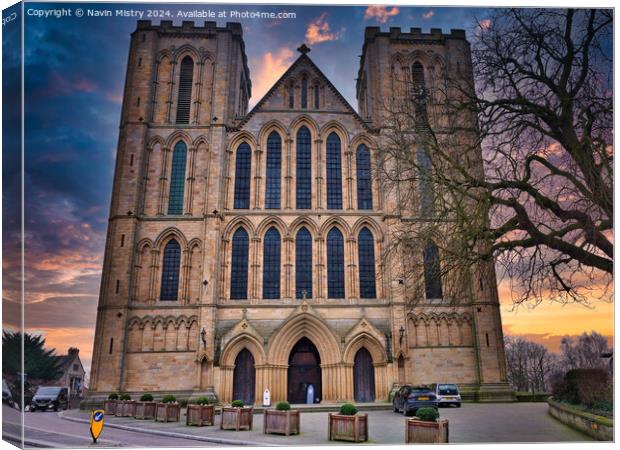Ripon Cathedral Canvas Print by Navin Mistry