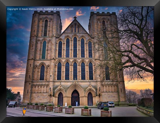 Ripon Cathedral Framed Print by Navin Mistry