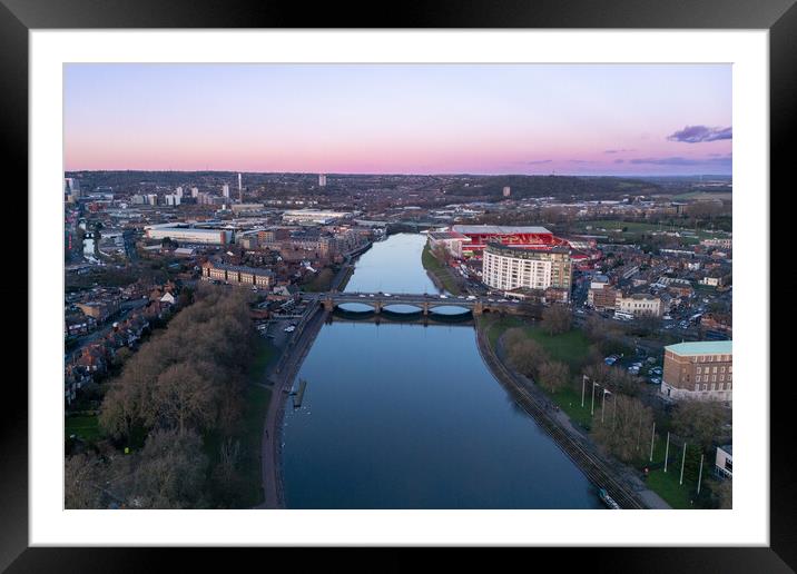 Nottingham Framed Mounted Print by Apollo Aerial Photography