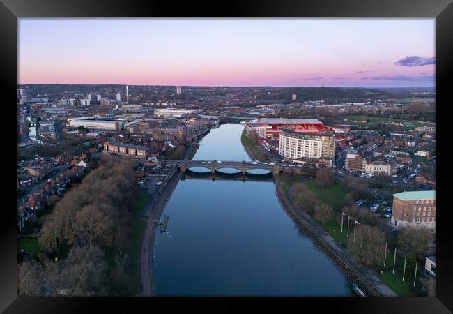 Nottingham Framed Print by Apollo Aerial Photography