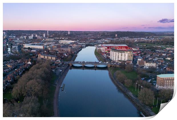 Nottingham Print by Apollo Aerial Photography