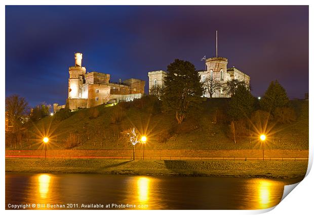 Inverness Castle at Night Print by Bill Buchan