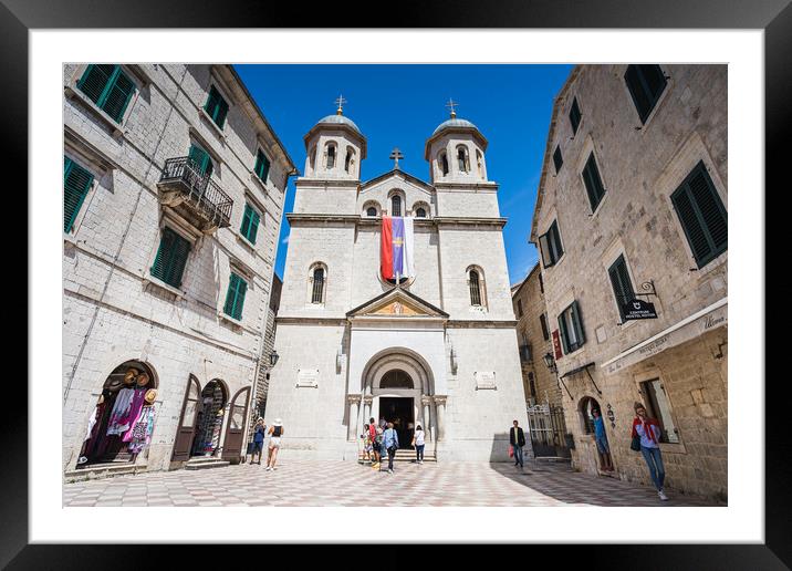 Church of St Nicholas in Kotor Framed Mounted Print by Jason Wells