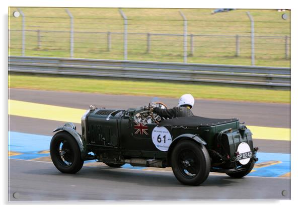 Bentley 4,5 Litre Blower Classic Sports Car Acrylic by Andy Evans Photos