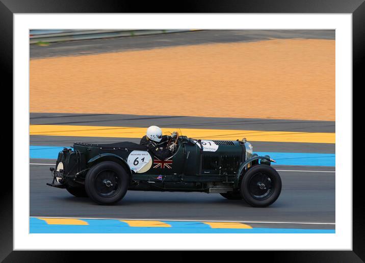 Bentley 4,5 Litre Blower Classic Sports Car Framed Mounted Print by Andy Evans Photos