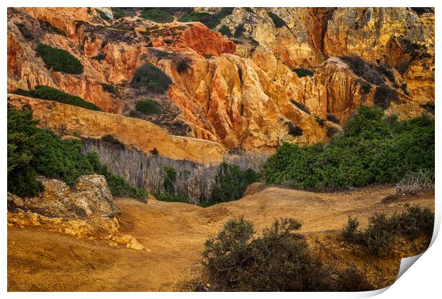 Algarve Landscape In Portugal Print by Artur Bogacki